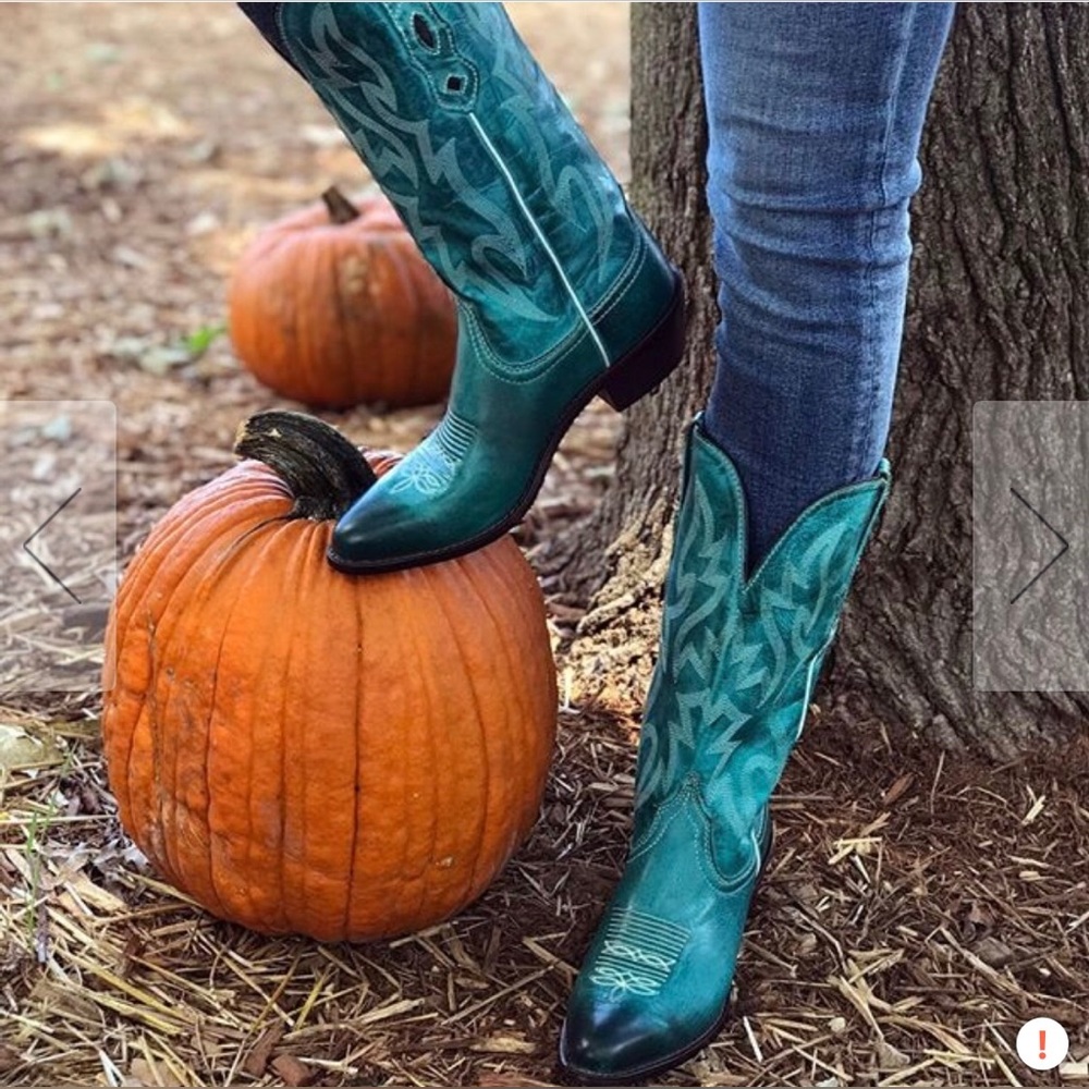 Nocona Lantana Turquoise Western Cowboy Boots